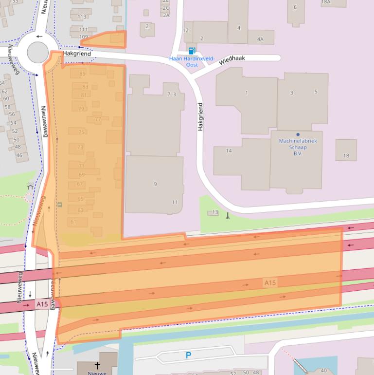 Kaart van postcodegebied 3371CK.