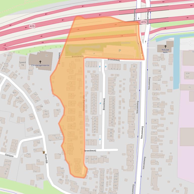 Kaart van postcodegebied 3371CZ.