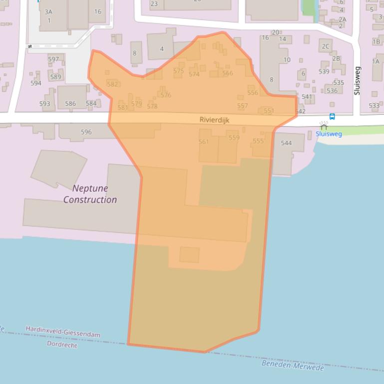 Kaart van postcodegebied 3371EC.