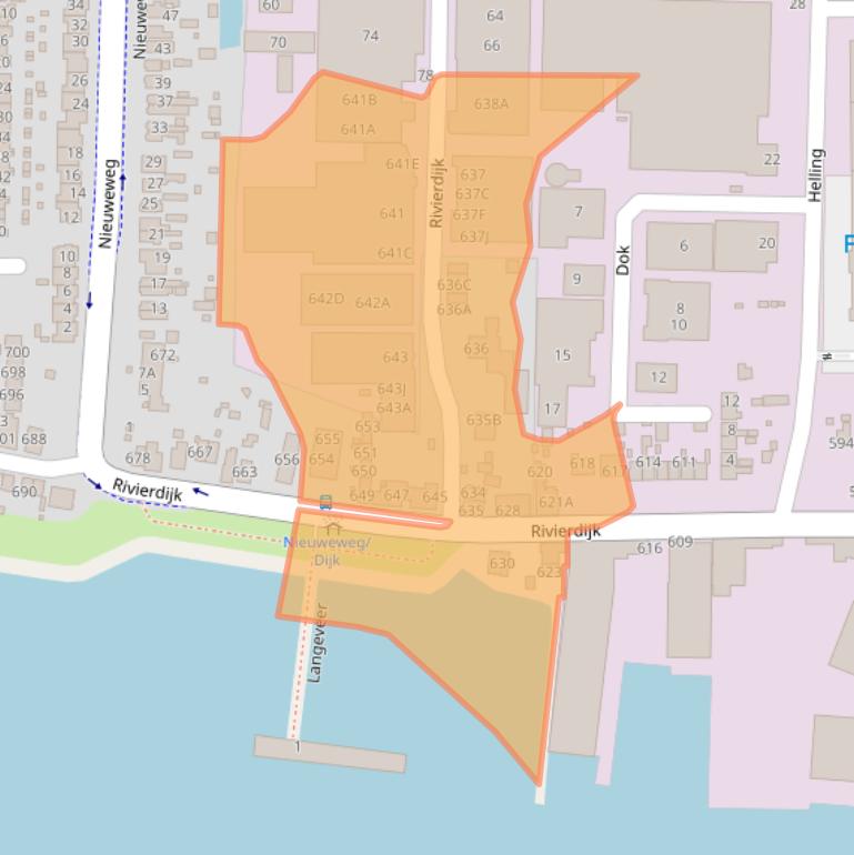 Kaart van postcodegebied 3371EE.