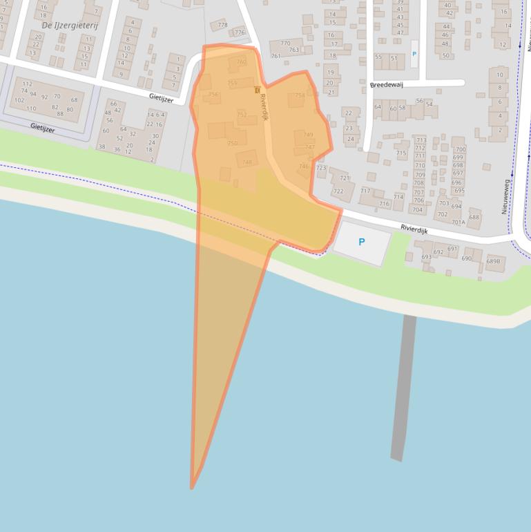 Kaart van postcodegebied 3371EK.