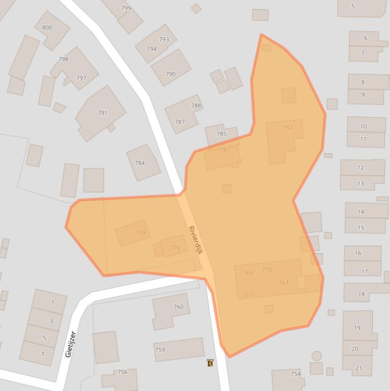 Kaart van postcodegebied 3371EL.