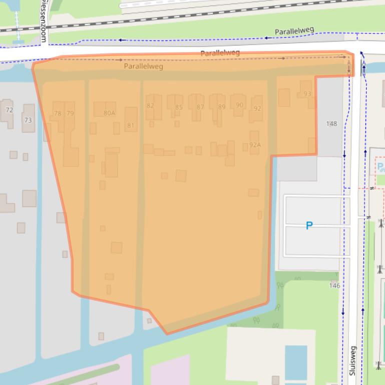 Kaart van postcodegebied 3371GD.