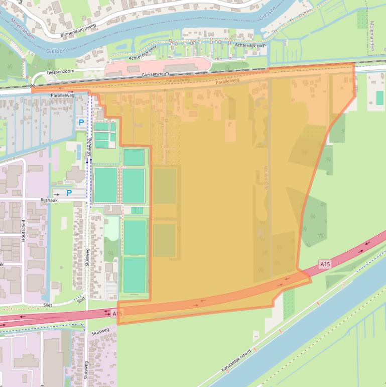 Kaart van postcodegebied 3371GE.