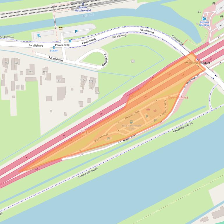 Kaart van postcodegebied 3371GZ.