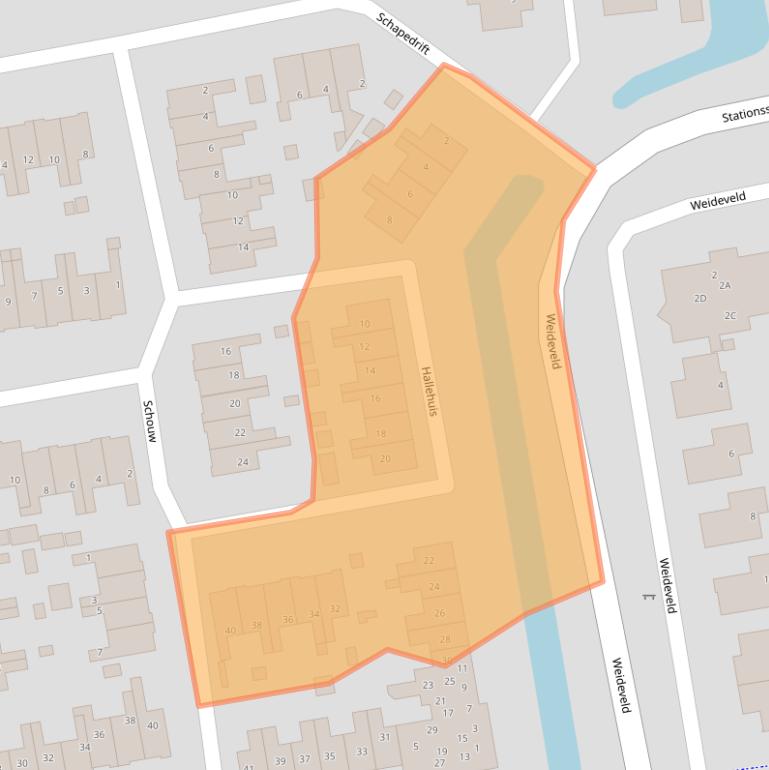 Kaart van postcodegebied 3371HC.