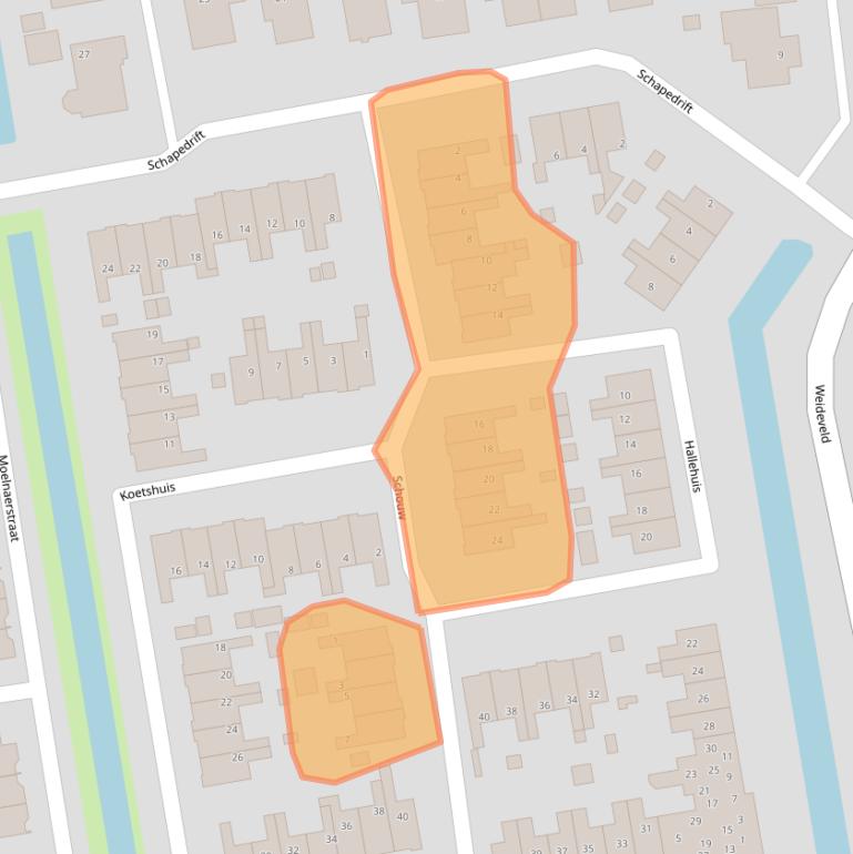 Kaart van postcodegebied 3371HG.