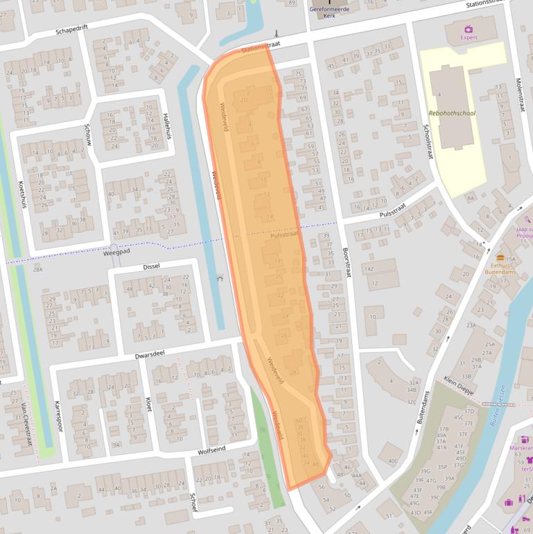 Kaart van postcodegebied 3371HM.