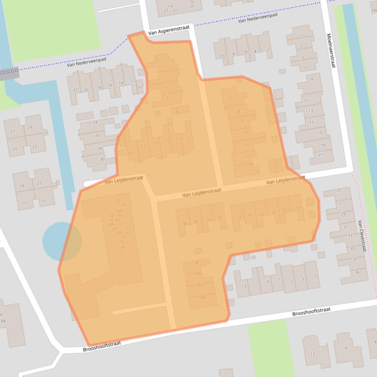 Kaart van postcodegebied 3371HV.