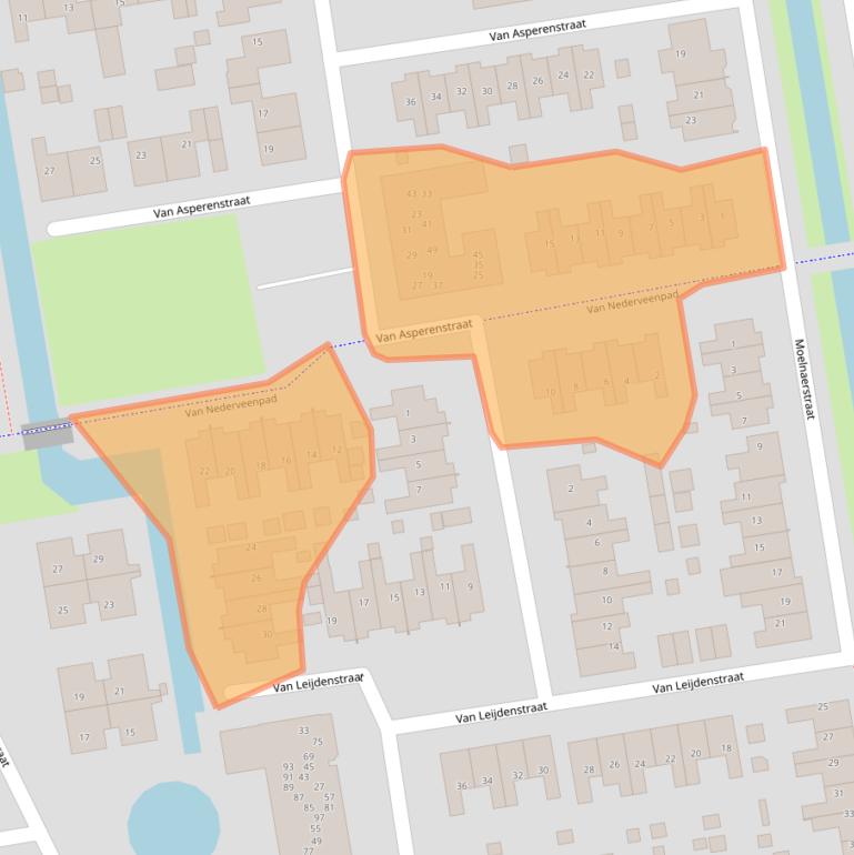 Kaart van postcodegebied 3371HX.