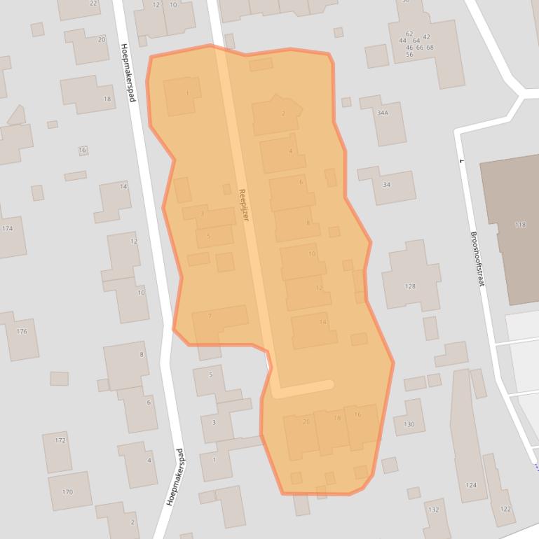 Kaart van postcodegebied 3371JC.