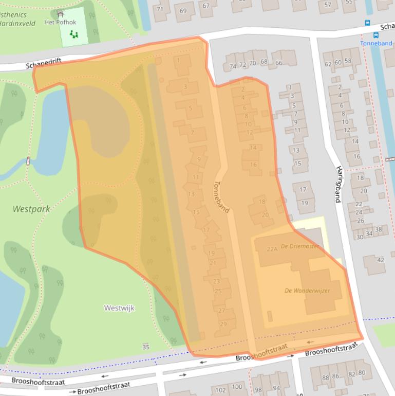 Kaart van postcodegebied 3371JG.