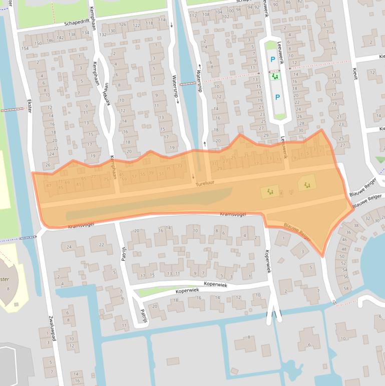 Kaart van postcodegebied 3371JN.