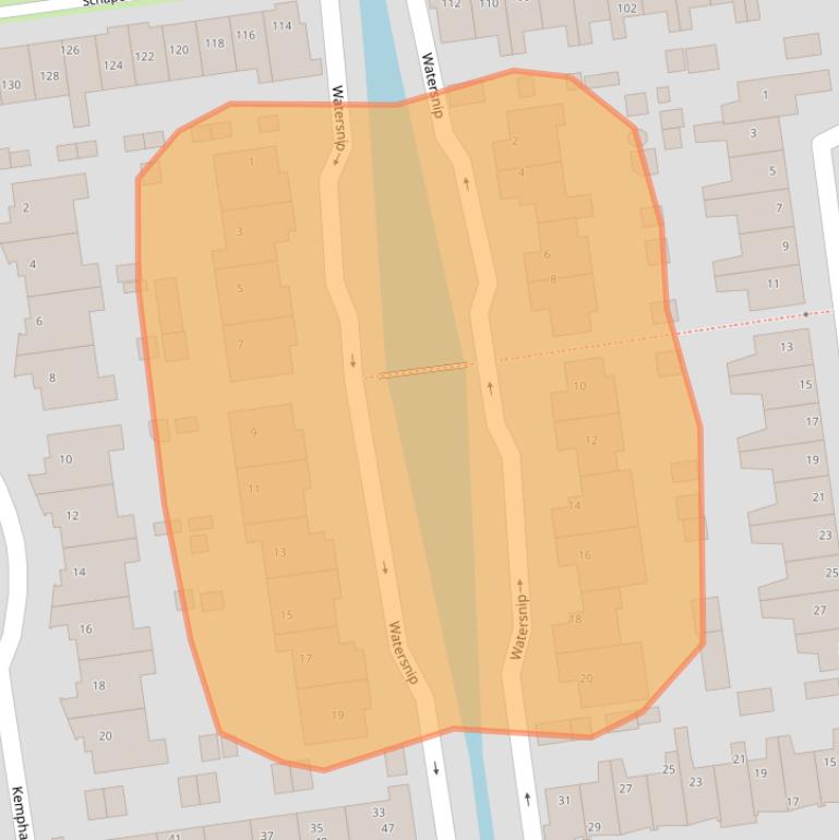 Kaart van postcodegebied 3371JR.