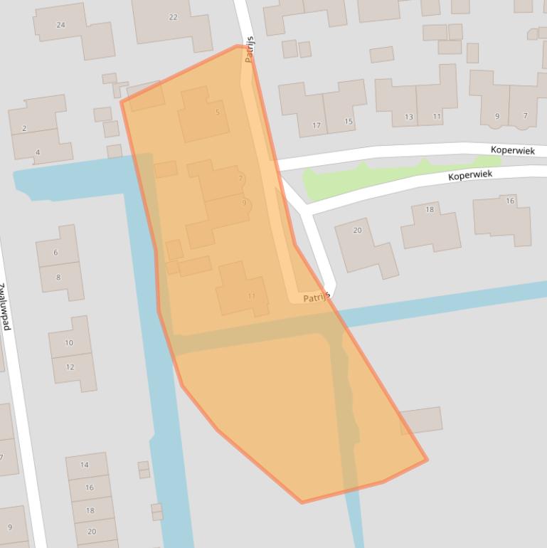 Kaart van postcodegebied 3371JX.