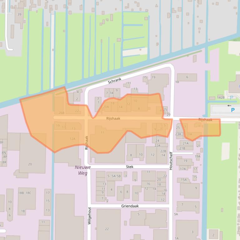 Kaart van postcodegebied 3371KC.