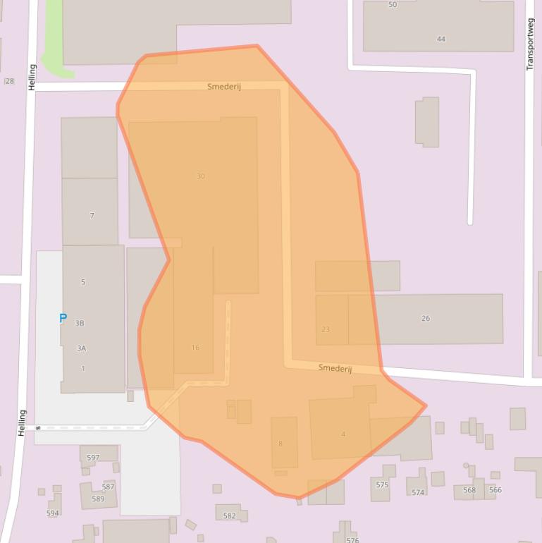 Kaart van postcodegebied 3371MC.