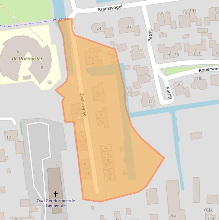 Kaart van postcodegebied 3371NB.