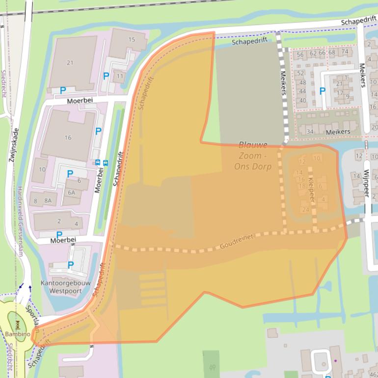 Kaart van postcodegebied 3371NP.