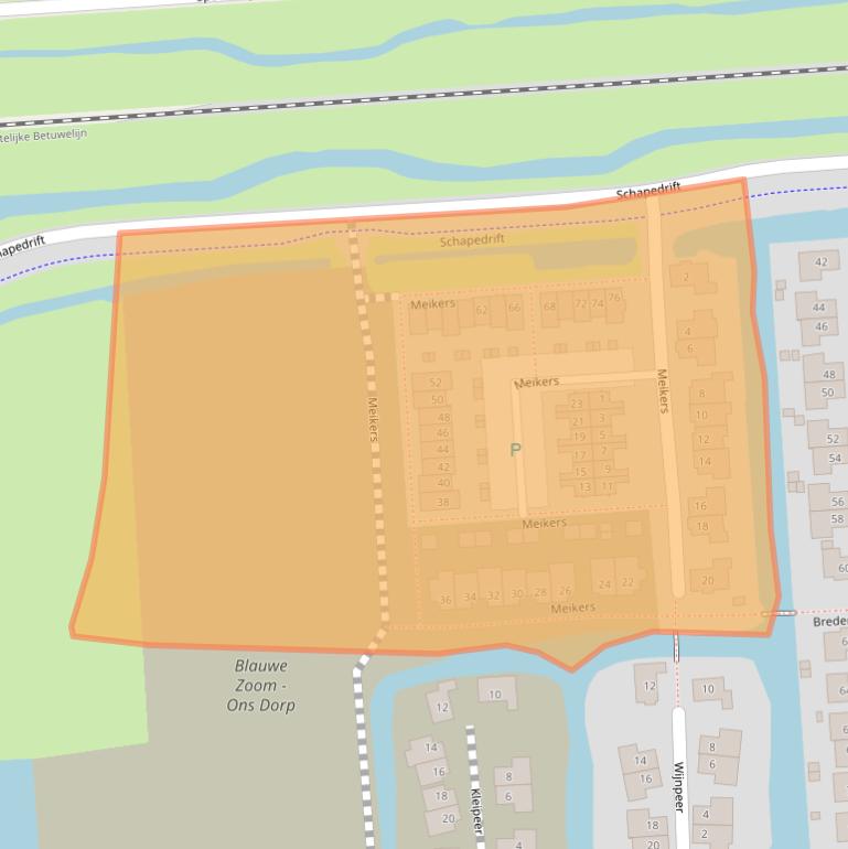 Kaart van postcodegebied 3371NR.