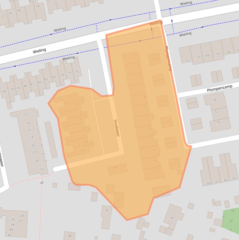 Kaart van postcodegebied 3371PG.