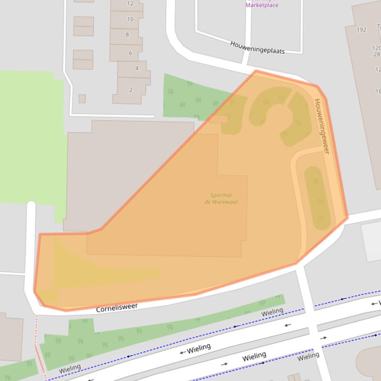 Kaart van postcodegebied 3371PH.