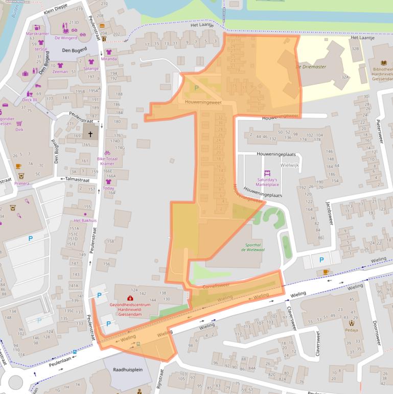 Kaart van postcodegebied 3371PP.