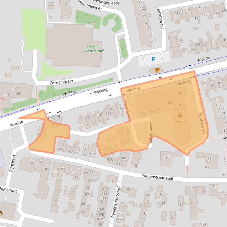 Kaart van postcodegebied 3371PR.