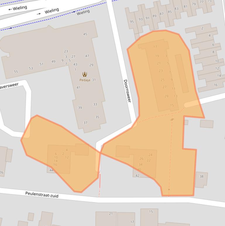 Kaart van postcodegebied 3371PS.