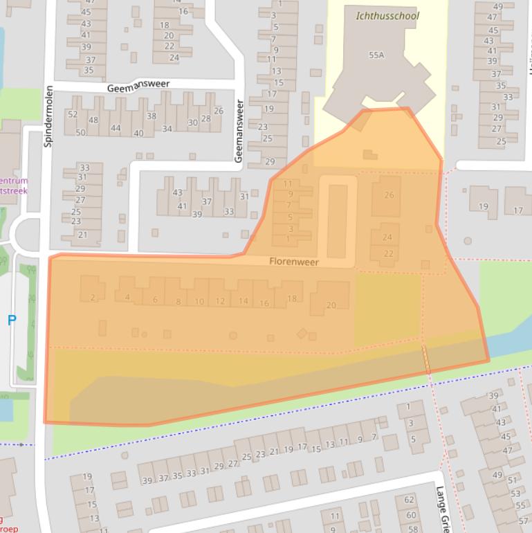 Kaart van postcodegebied 3371RC.