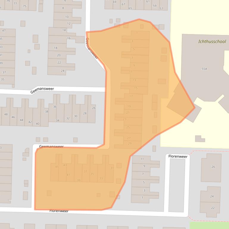 Kaart van postcodegebied 3371RD.