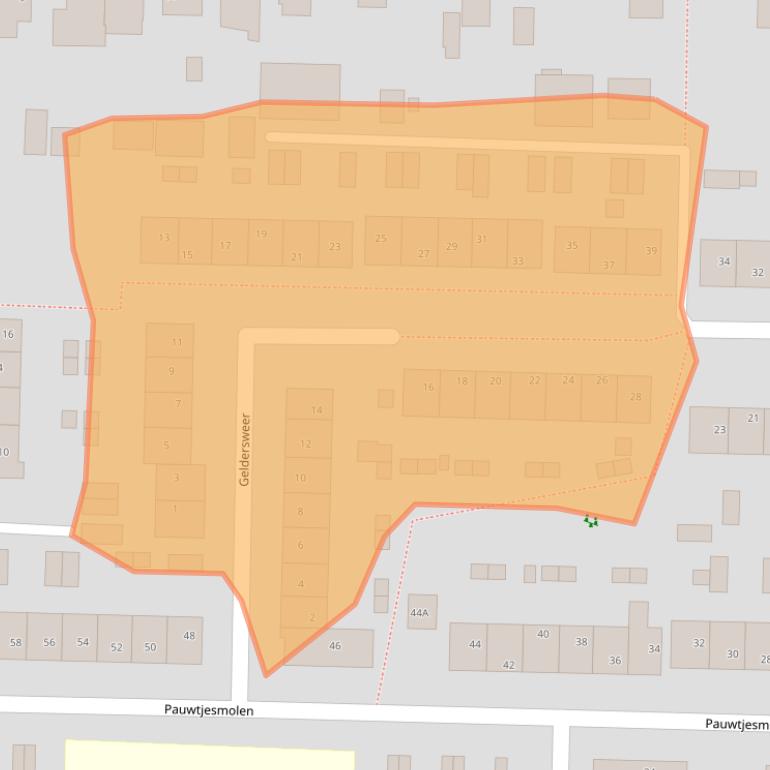 Kaart van postcodegebied 3371RG.