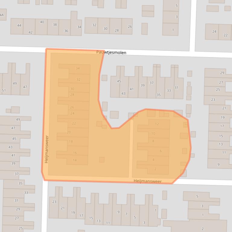 Kaart van postcodegebied 3371RJ.