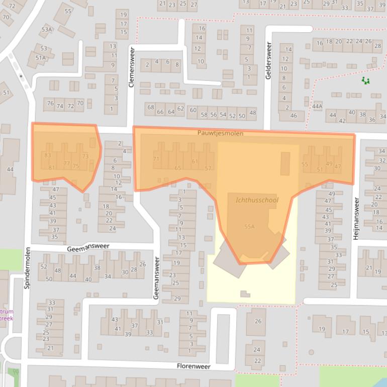 Kaart van postcodegebied 3371RL.