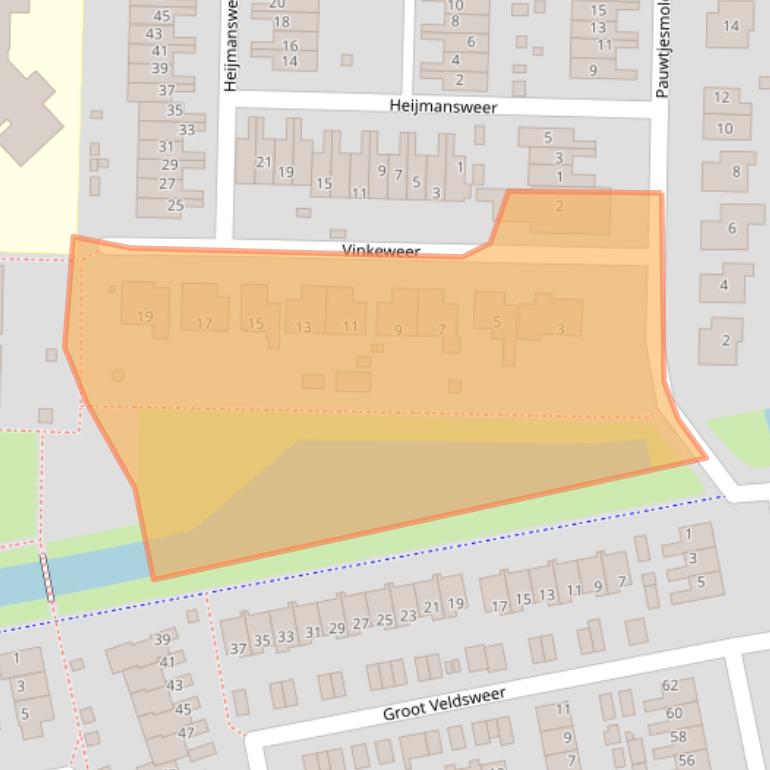 Kaart van postcodegebied 3371RP.