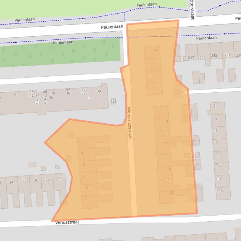 Kaart van postcodegebied 3371TG.