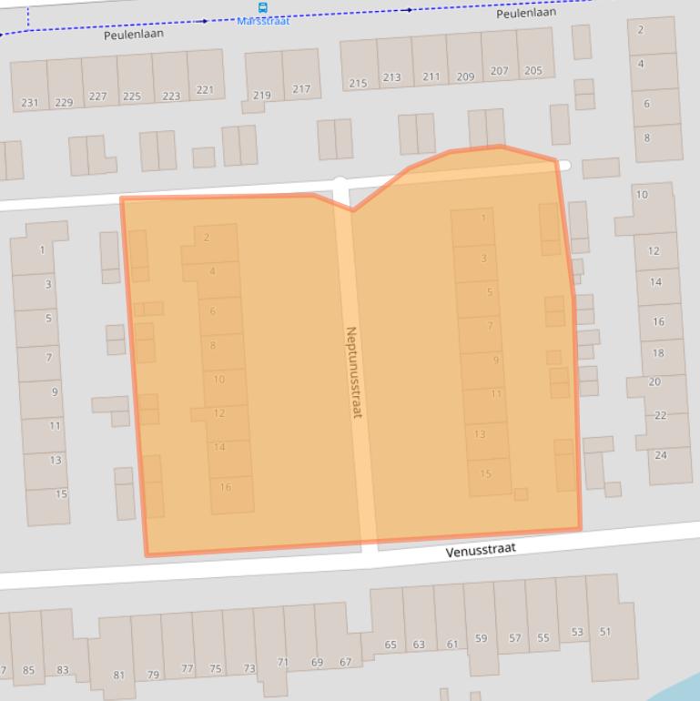 Kaart van postcodegebied 3371TH.