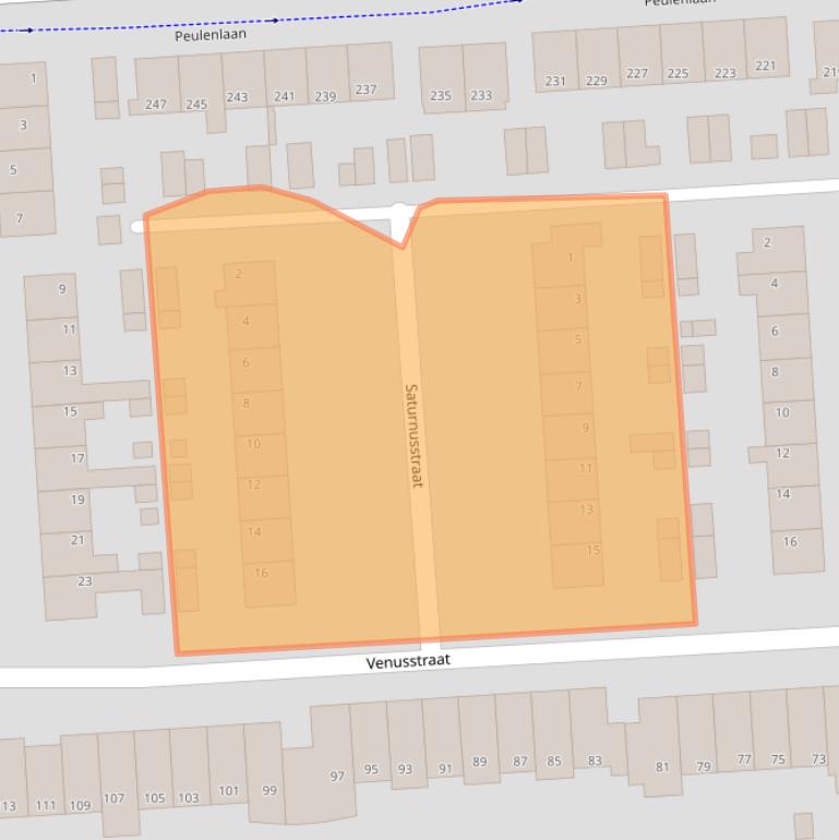 Kaart van postcodegebied 3371TL.