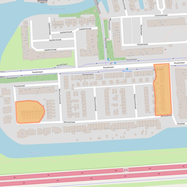 Kaart van postcodegebied 3371TR.