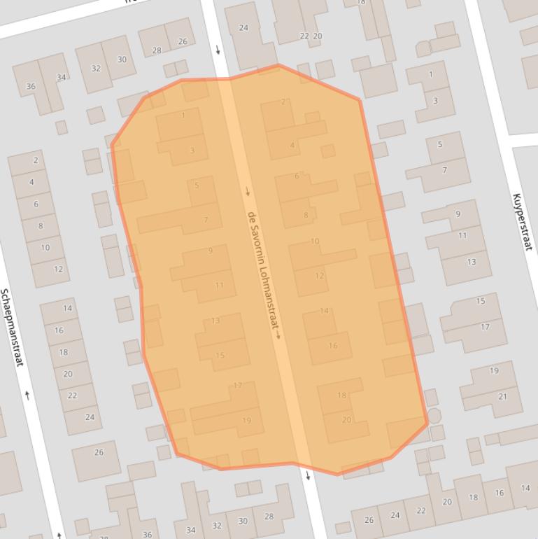 Kaart van postcodegebied 3371VA.