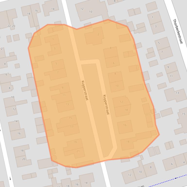 Kaart van postcodegebied 3371VC.
