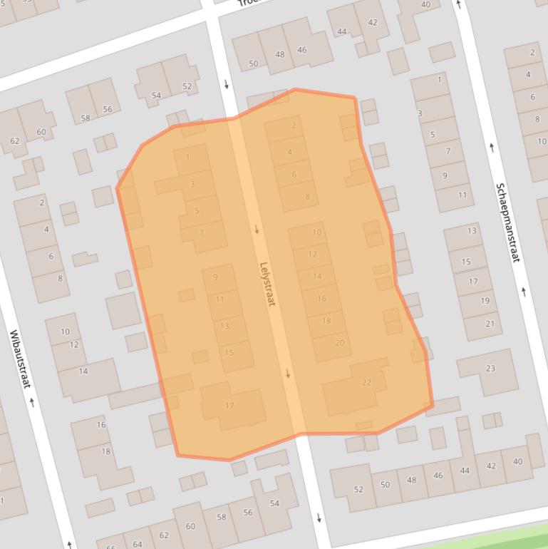 Kaart van postcodegebied 3371VD.