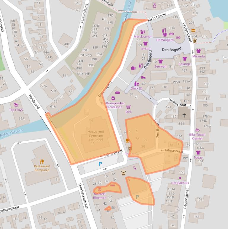 Kaart van postcodegebied 3371VG.