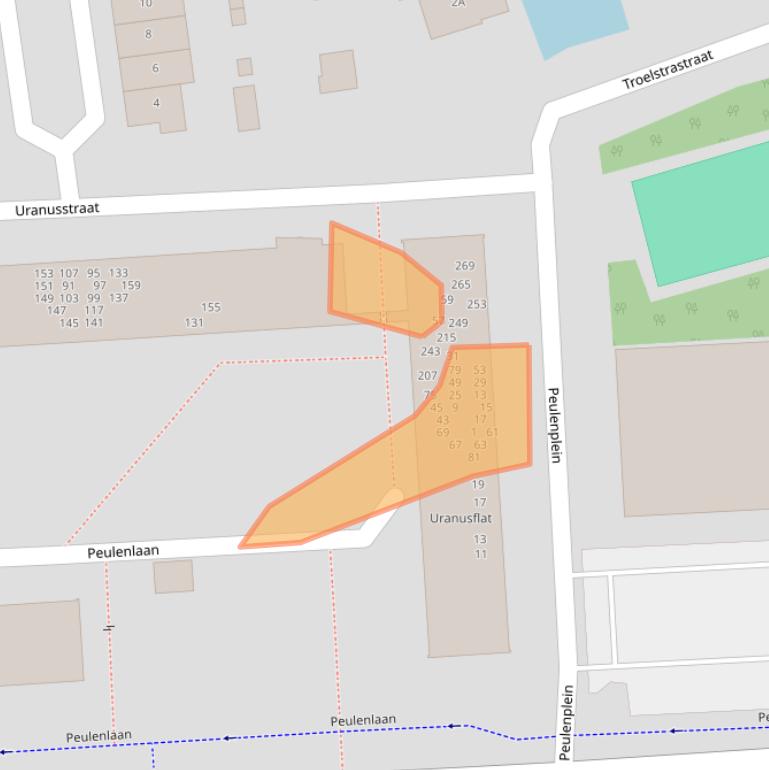 Kaart van postcodegebied 3371VM.