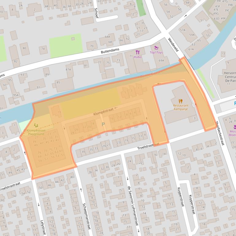 Kaart van postcodegebied 3371VS.