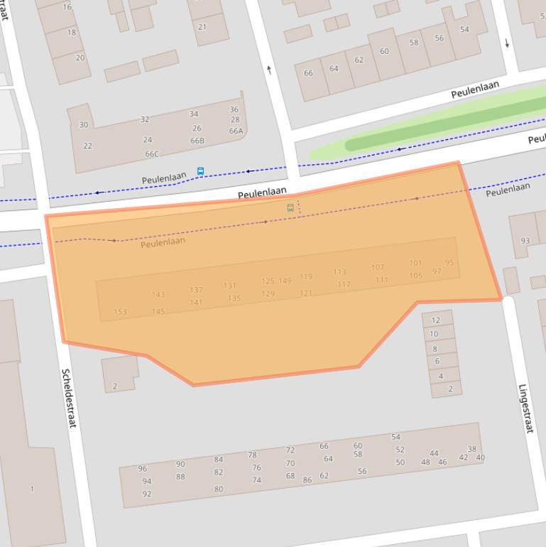 Kaart van postcodegebied 3371XJ.