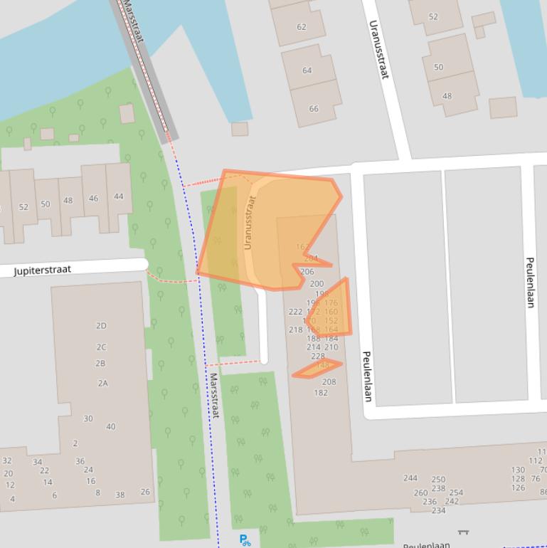 Kaart van postcodegebied 3371XS.