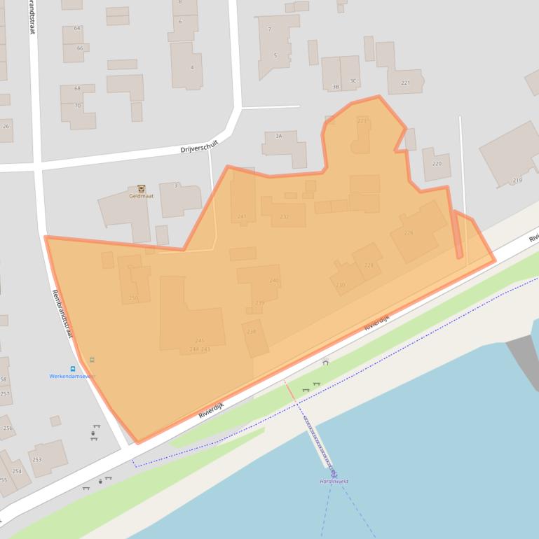 Kaart van postcodegebied 3372BN.