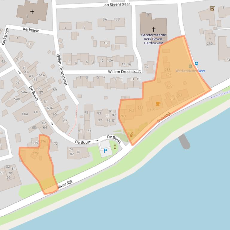 Kaart van postcodegebied 3372BP.