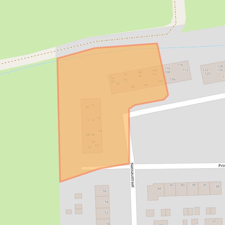 Kaart van postcodegebied 3372EG.